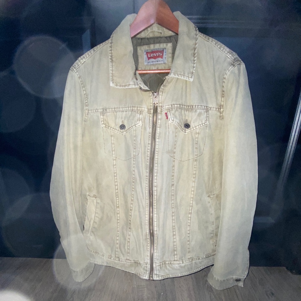 Levi's Men's Olive Green Denim Jacket